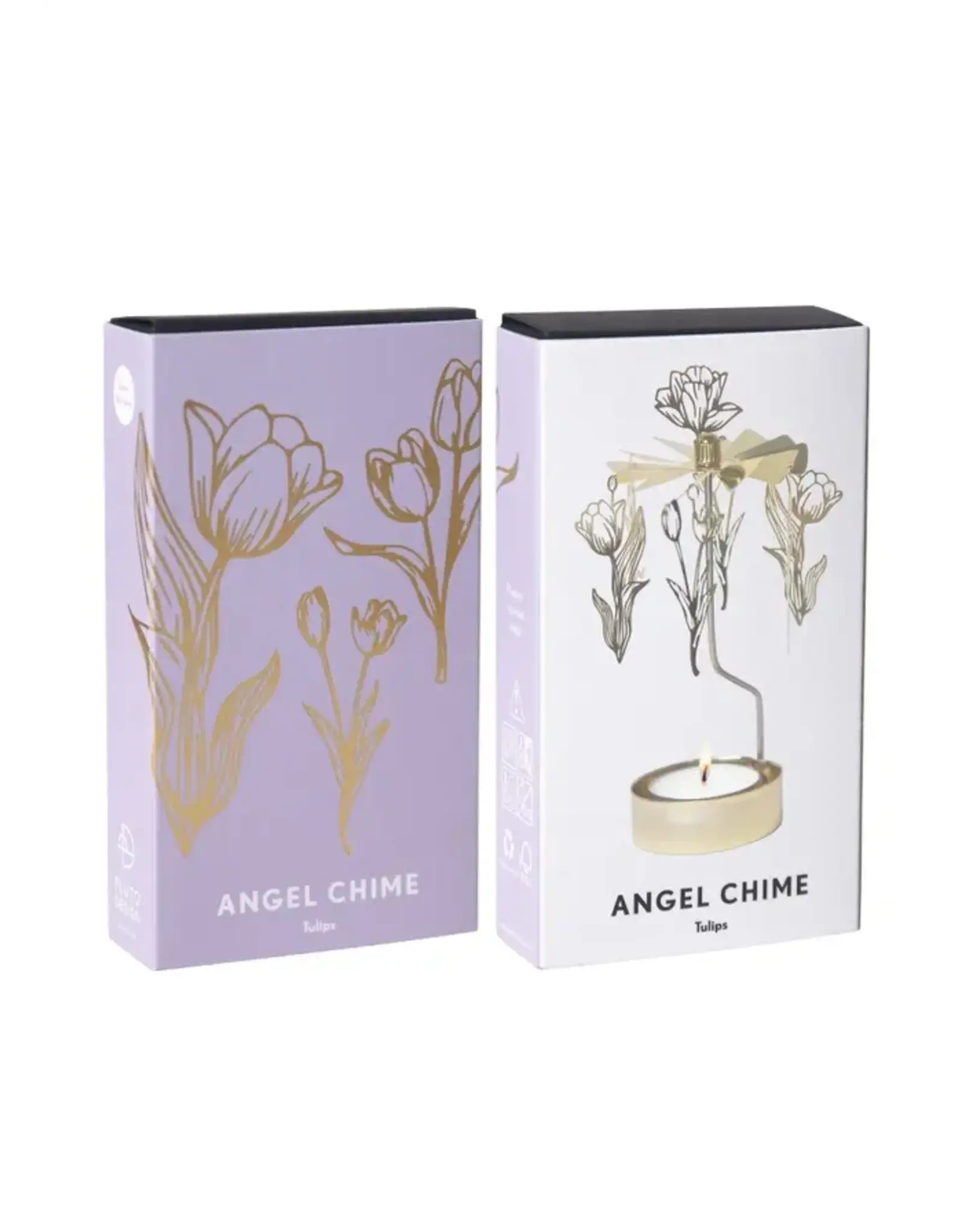 Tulips Angel Chime Candle Holder