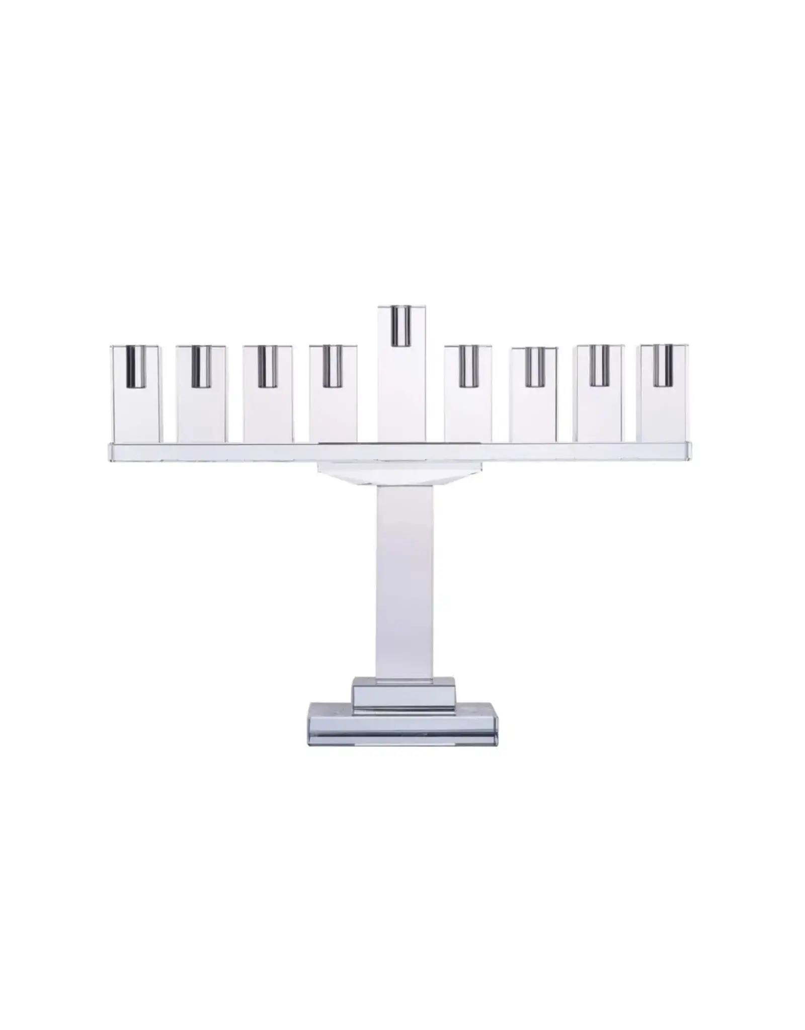 Mod Clear Crystal Menorah