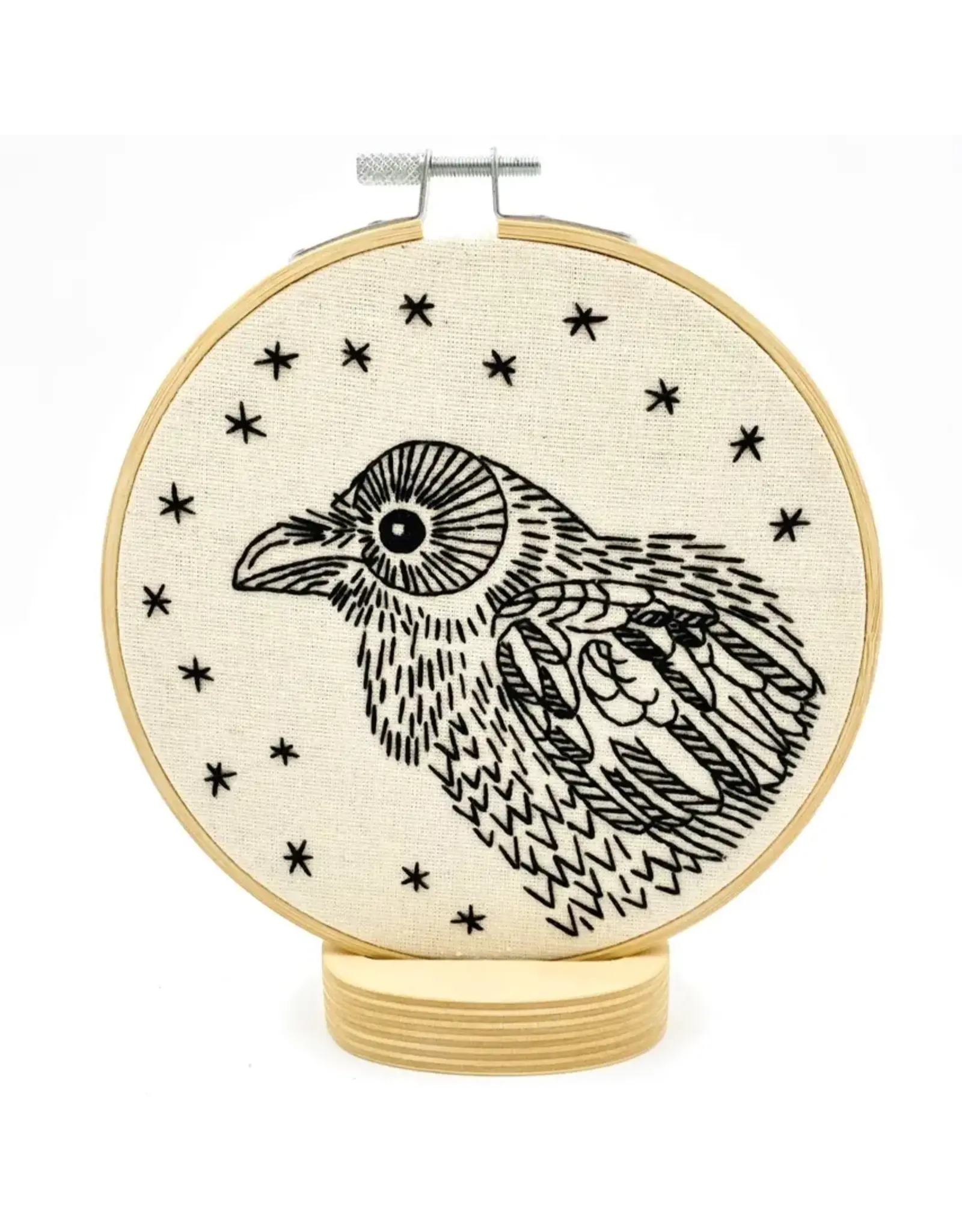 Raven Embroidery Kit