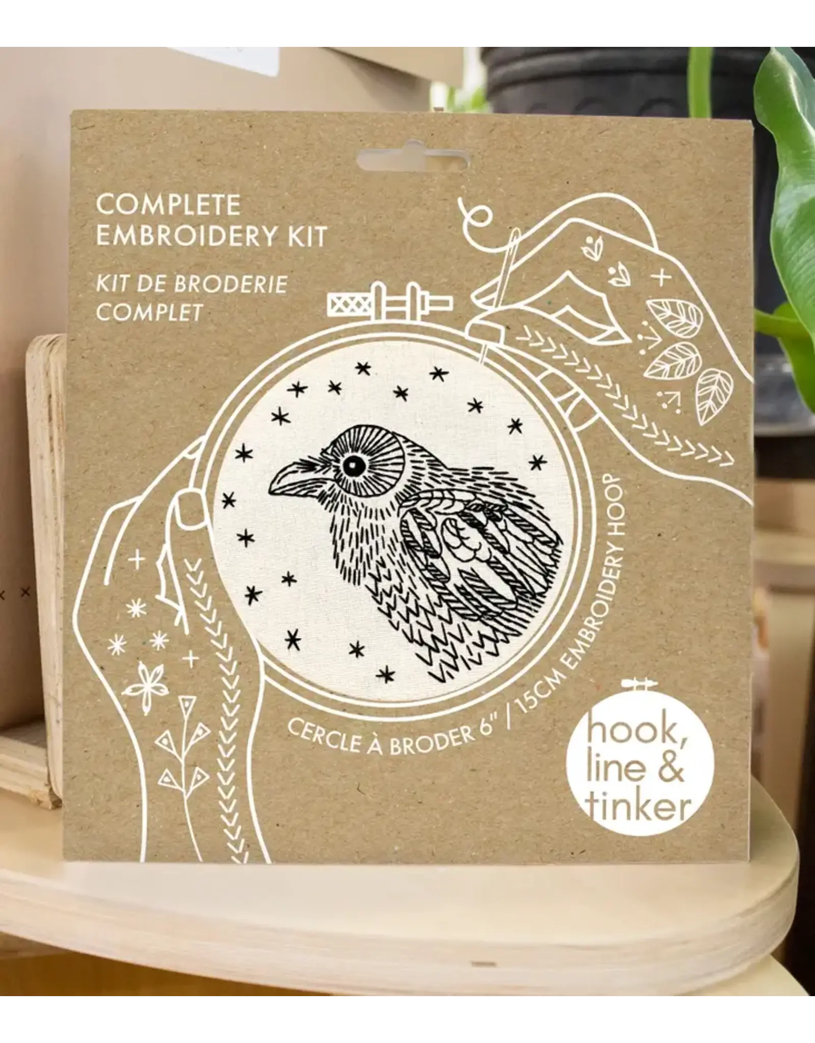 Raven Embroidery Kit