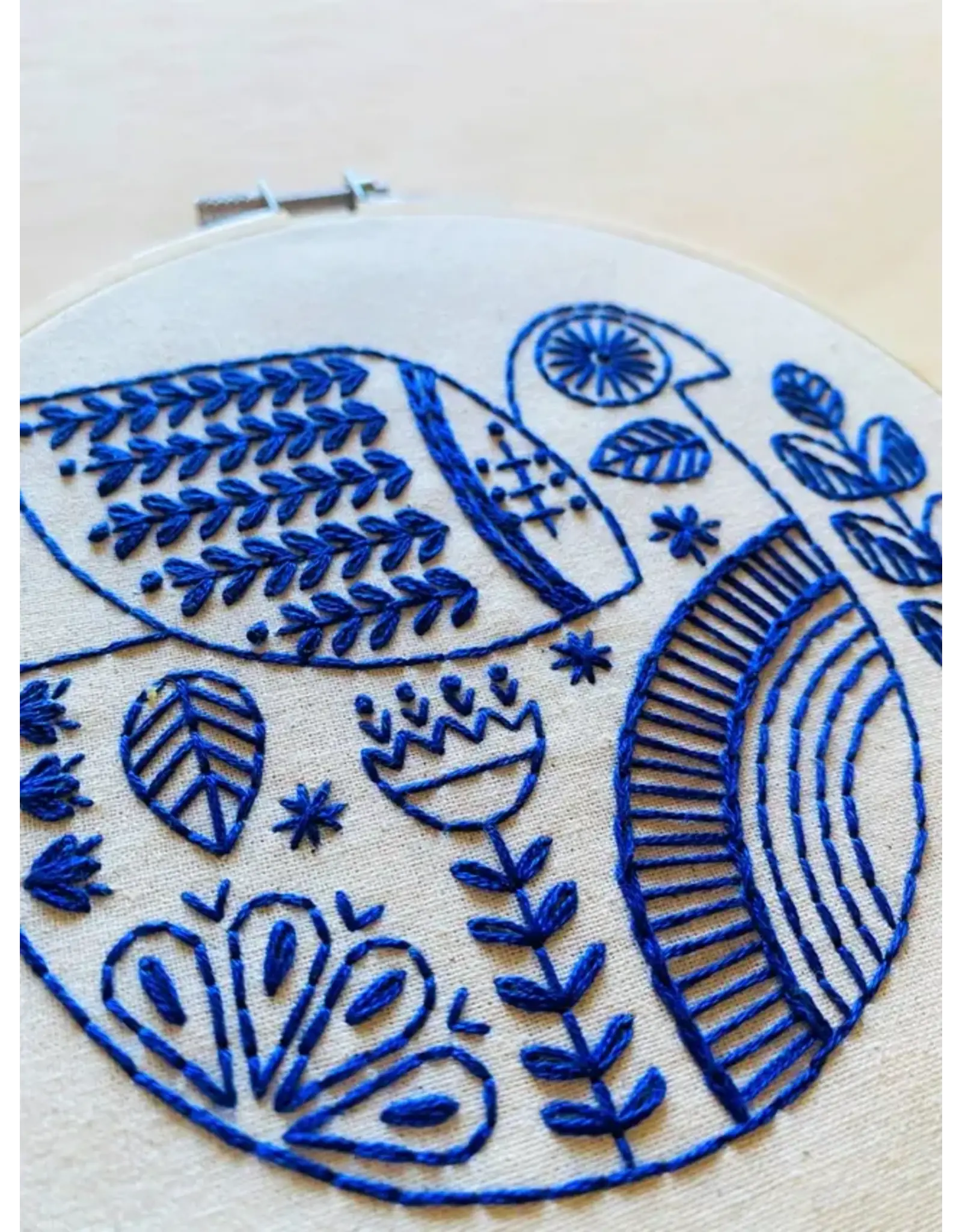 Folk Art Dove Embroidery Kit