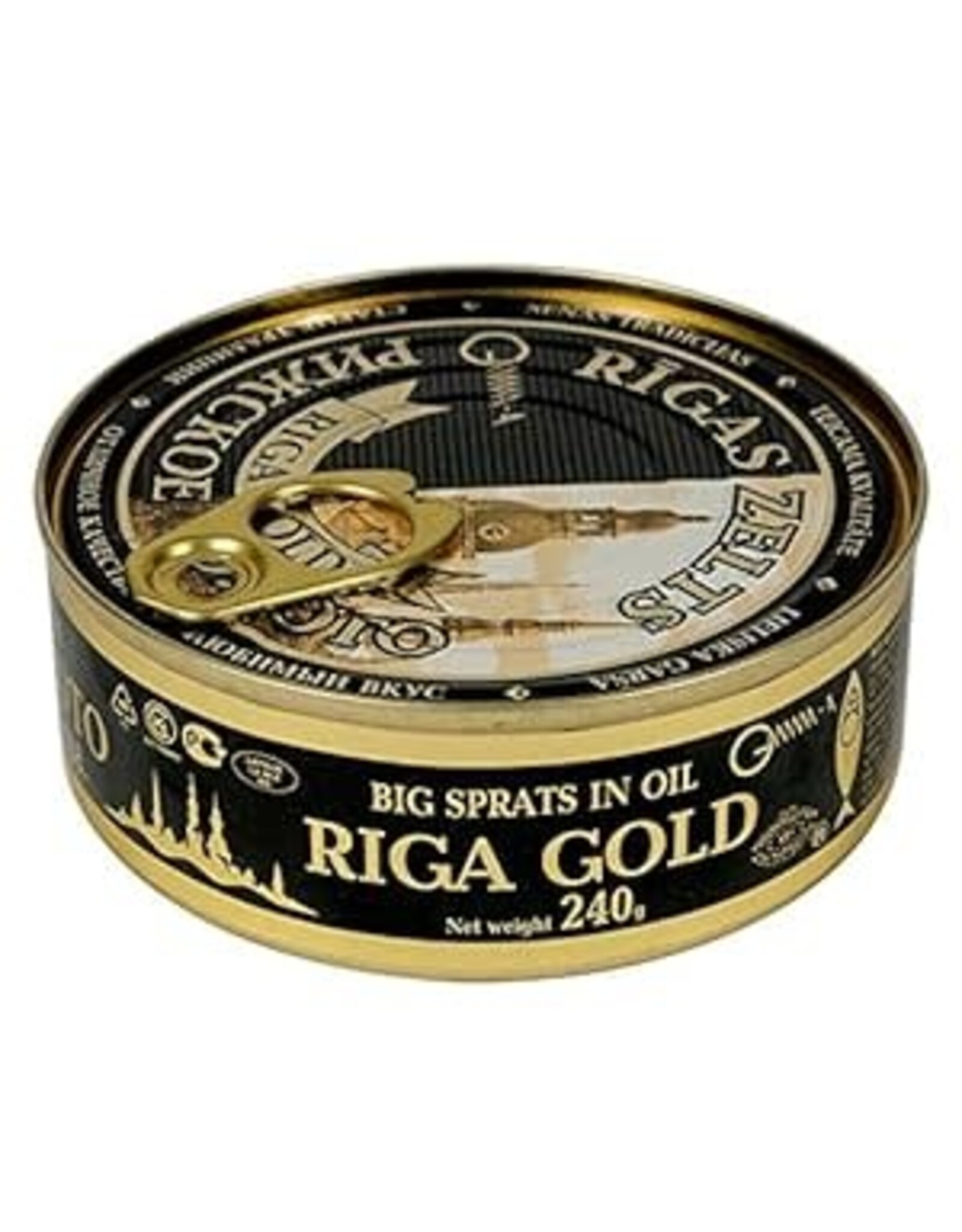 Riga Gold Smoked Sprats in Oil