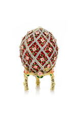 Red Roses Fabergé Style Egg