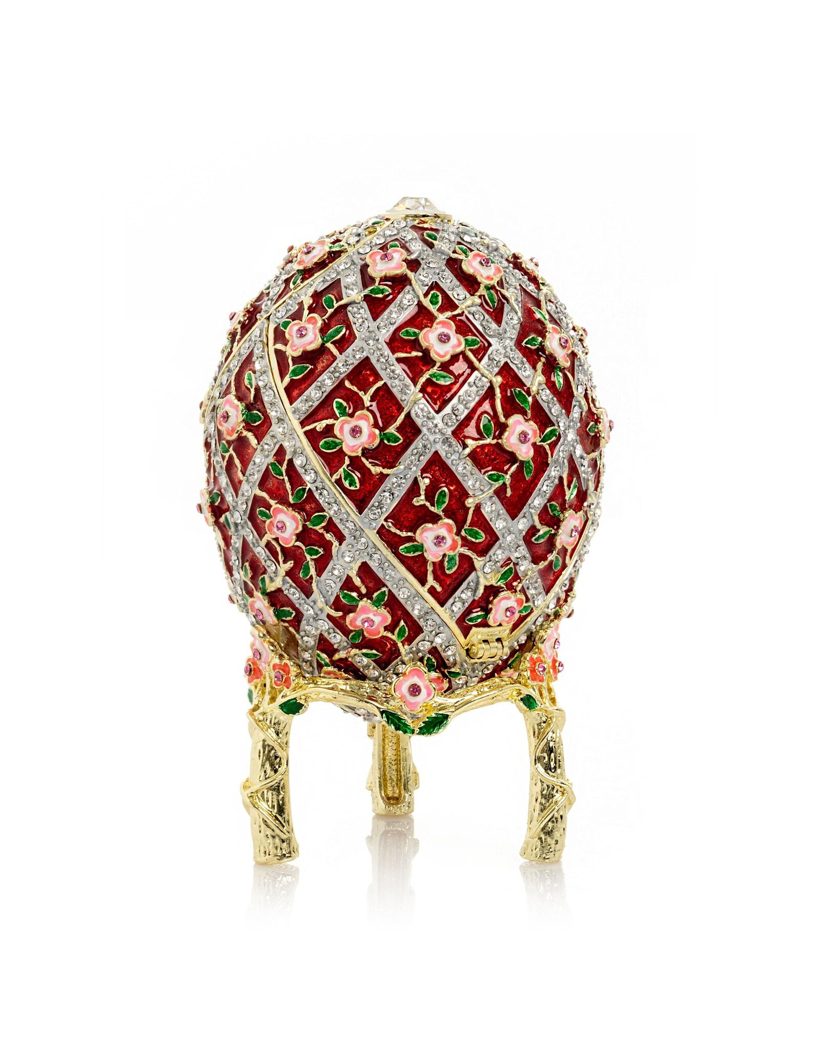 Red Roses Fabergé Style Egg