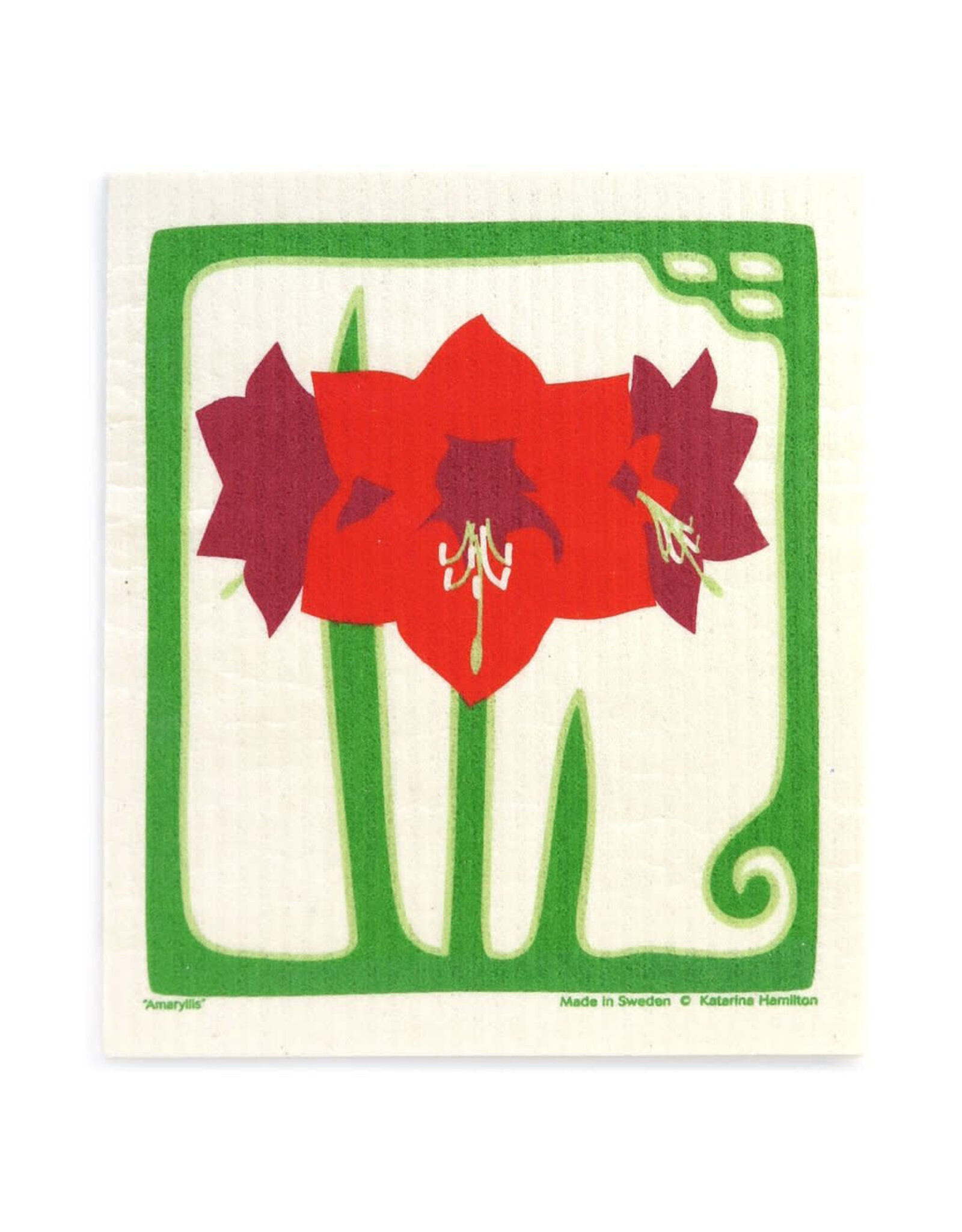 Amaryllis Swedish Dishcloth