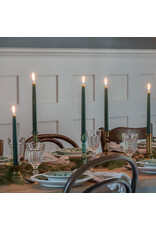 Dark Green Long Taper Candles