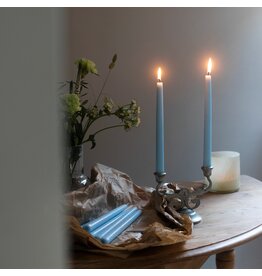 Dove Blue Long Taper Candles