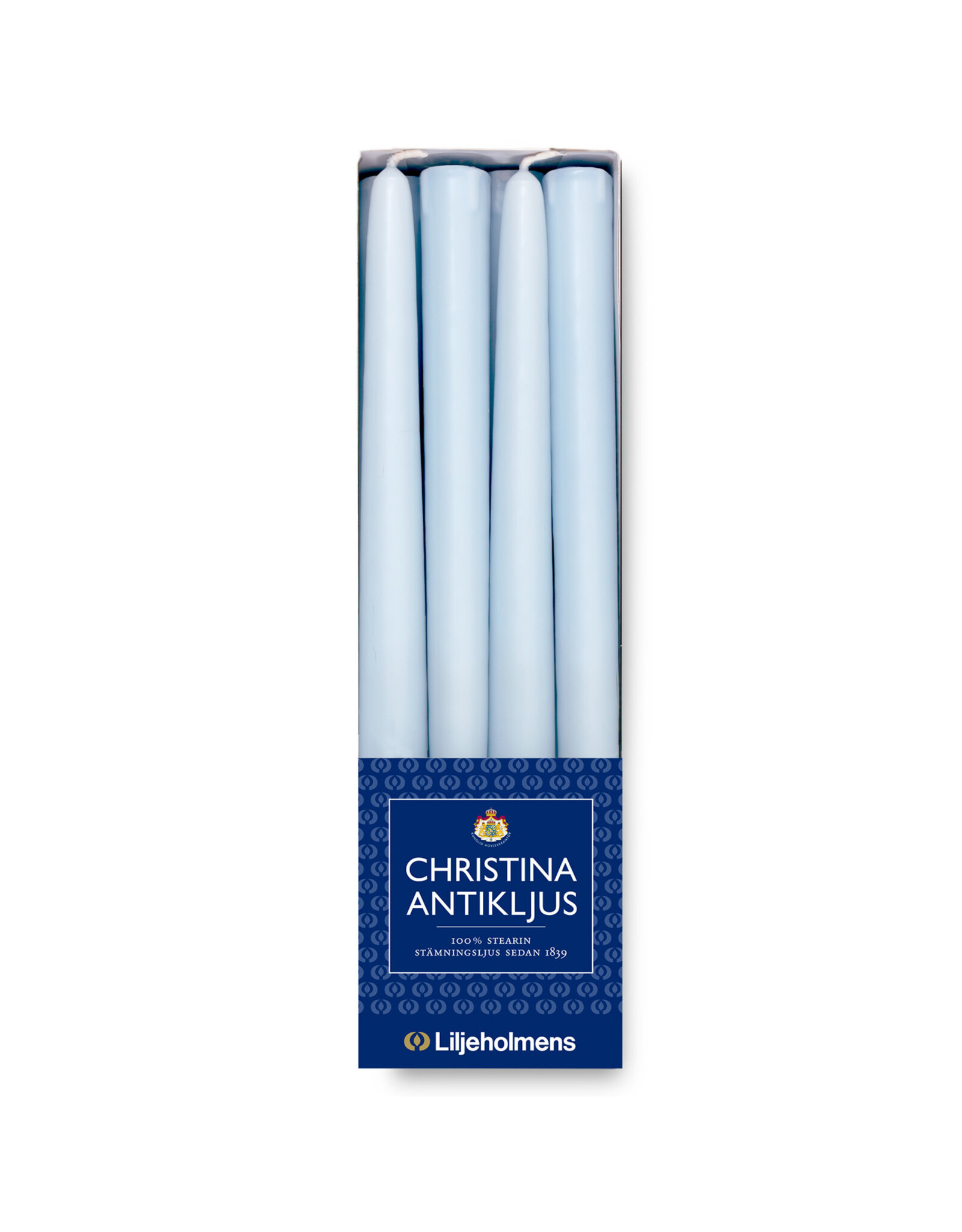 Dove Blue Long Taper Candles