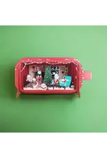 Message in a Bottle Cats Holiday Pop Up Card