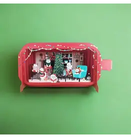 Message in a Bottle Cats Holiday Pop Up Card