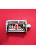 Christmas Window Dogs Message in  a Bottle Pop Up Card
