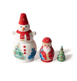 Snowman with Hands Nesting Set