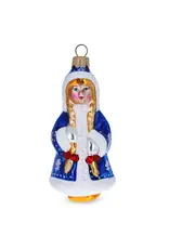 Snow Maiden Glass Ornament