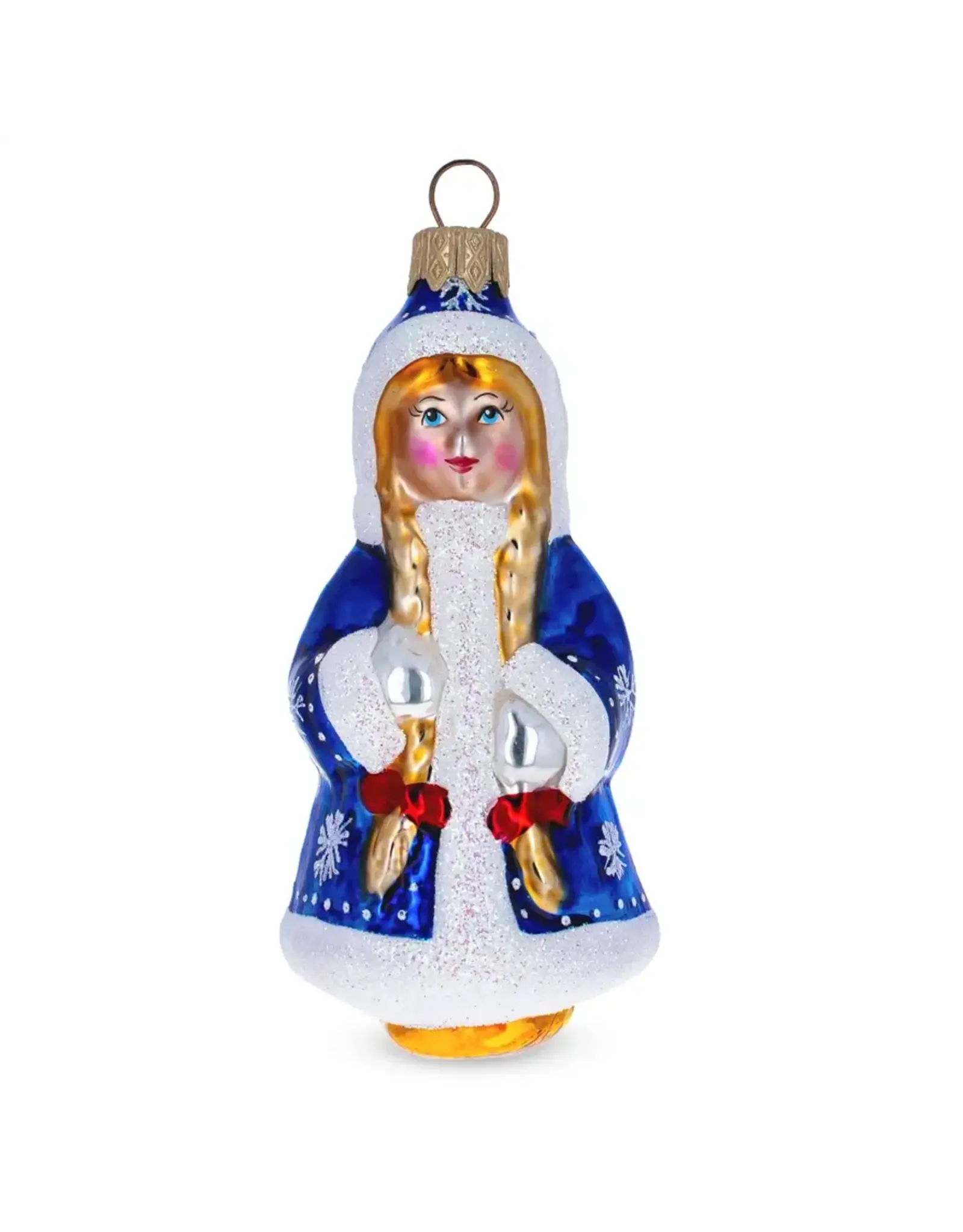 Snow Maiden Glass Ornament