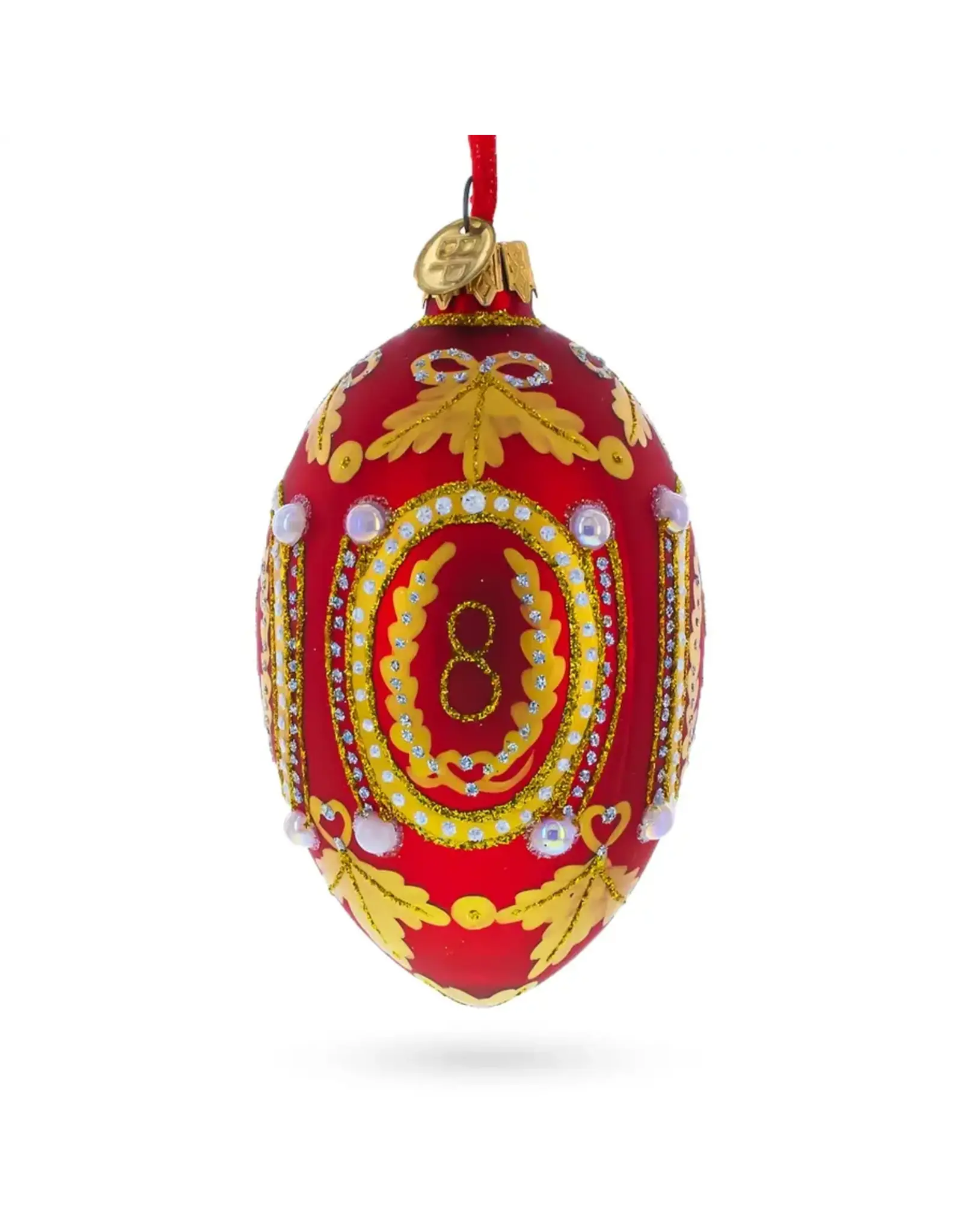 Romanov 1893 Caucasus Fabergé Style Egg Ornament