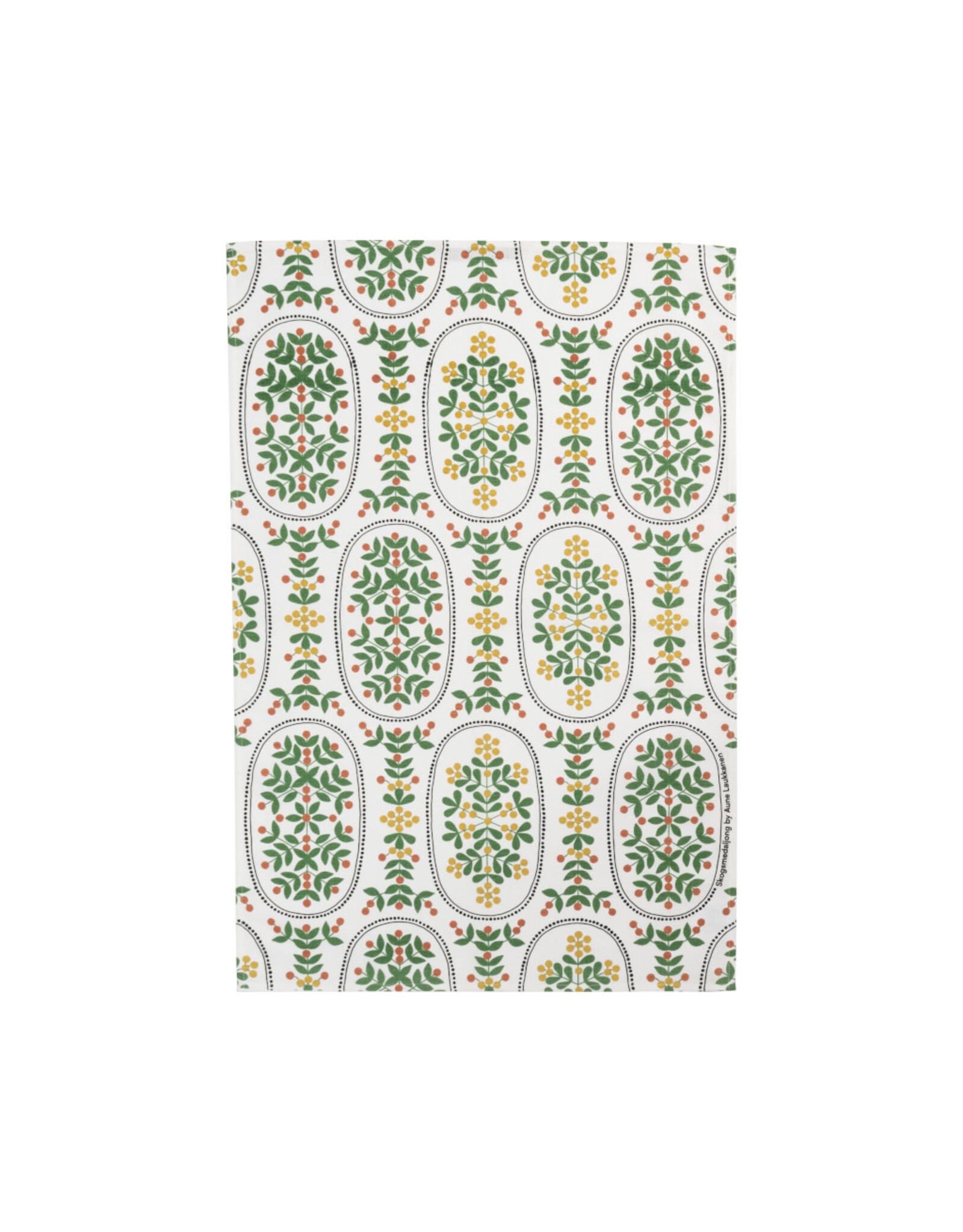 Dacha Berries Tea Towel (Green and Yellow)