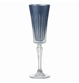 Imperial Blue handmade Glass Champagne Flutes