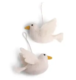 Dove of Peace Felted Wool Ornament