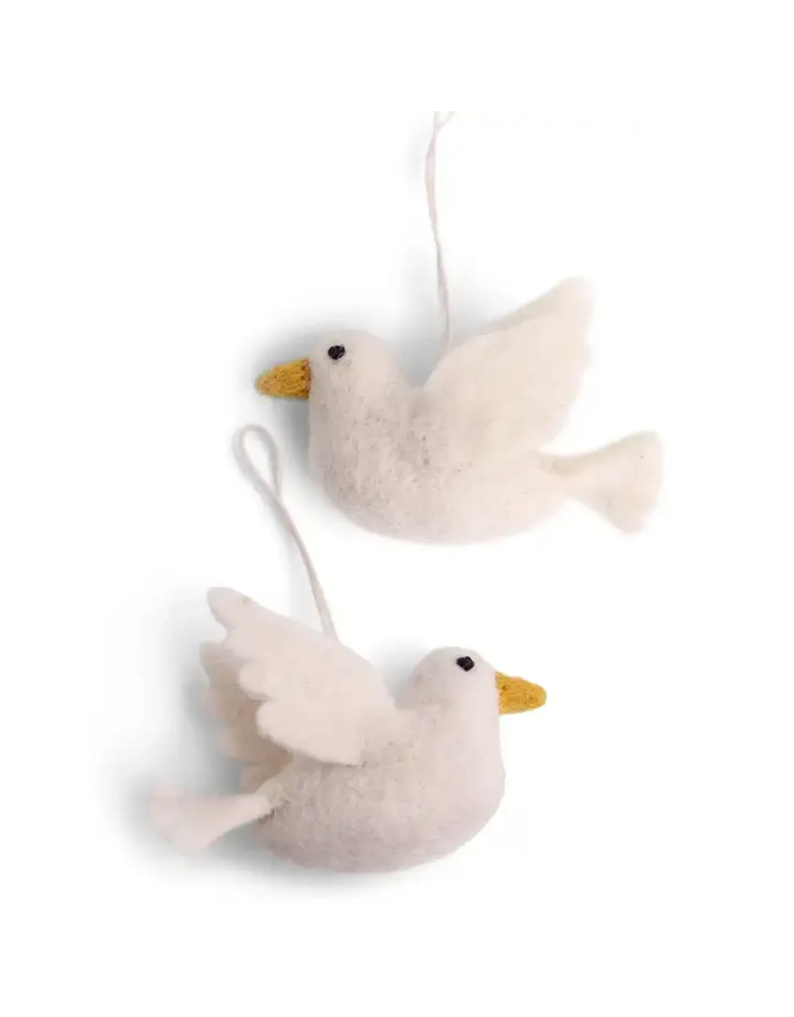 Dove of Peace Felted Wool Ornament