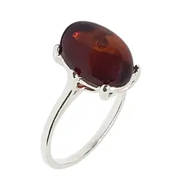 Cherry Amber Ring Size 7
