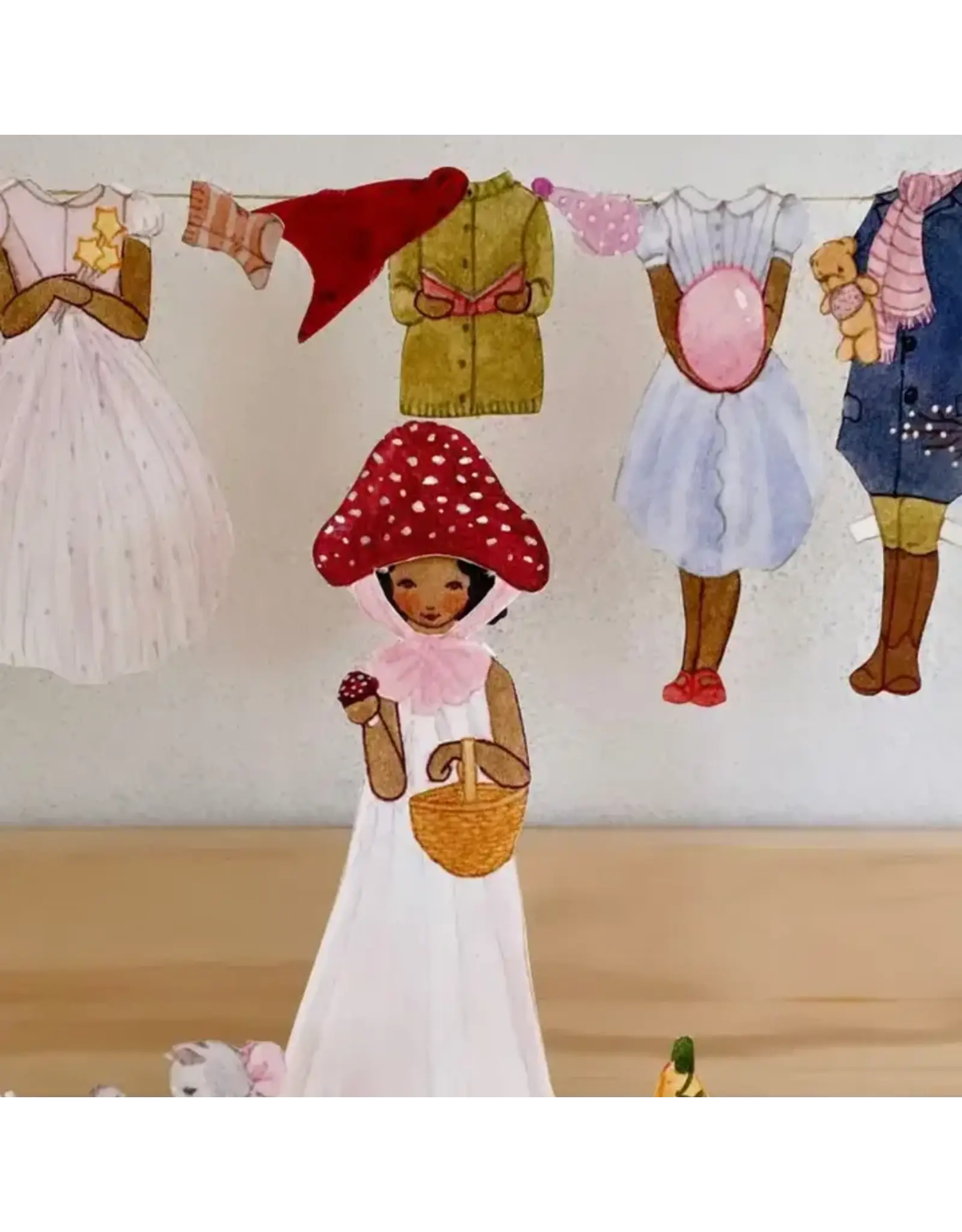 Iben Dress-Up Doll Cut-Out Set