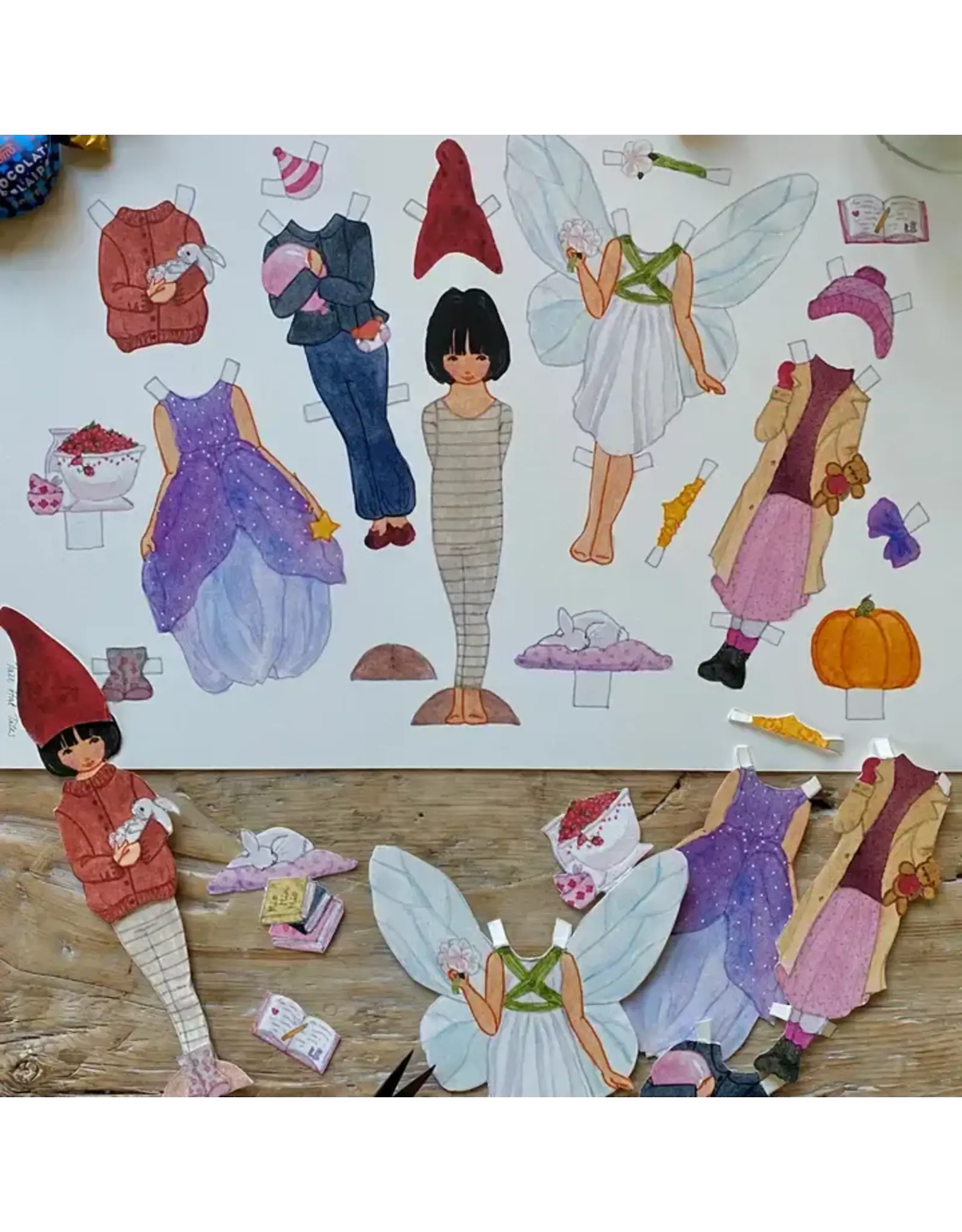 Mona Dress-Up Doll Cut-Out Set