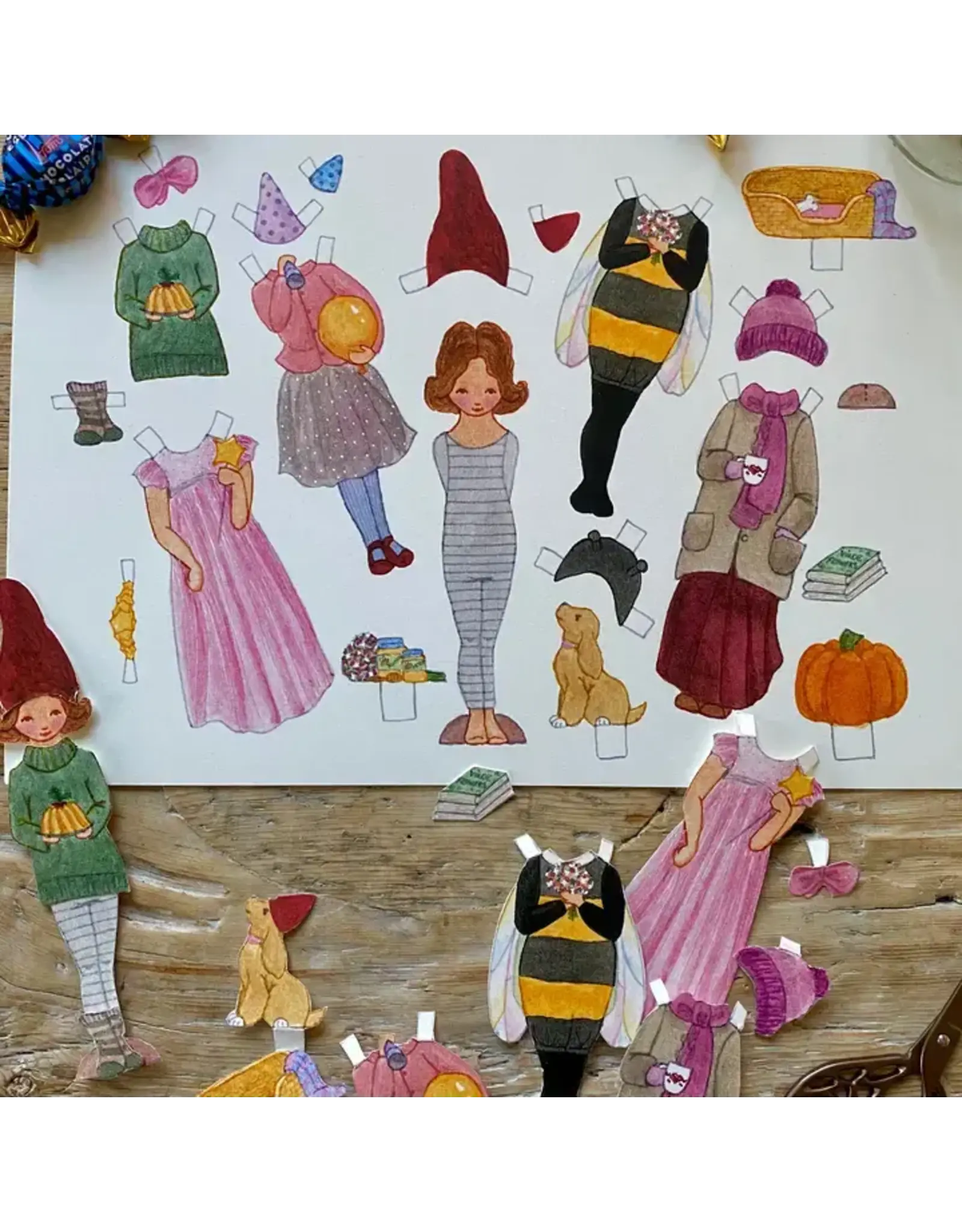 Lotte Dress-Up Doll Cut-Out Set