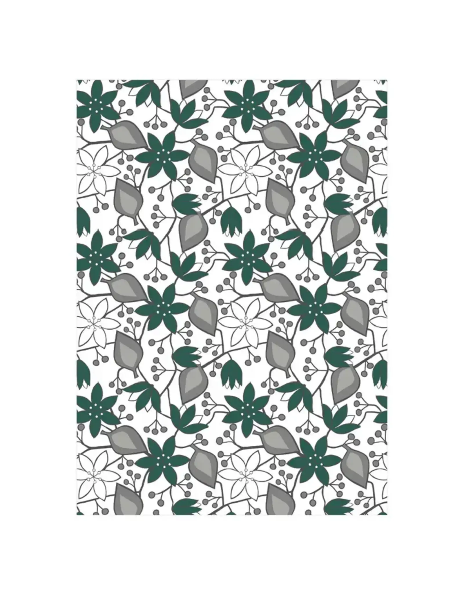 Hellebores Tea Towel (Green)