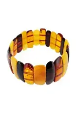 Baltic Amber Multi Color Stretch Bracelet