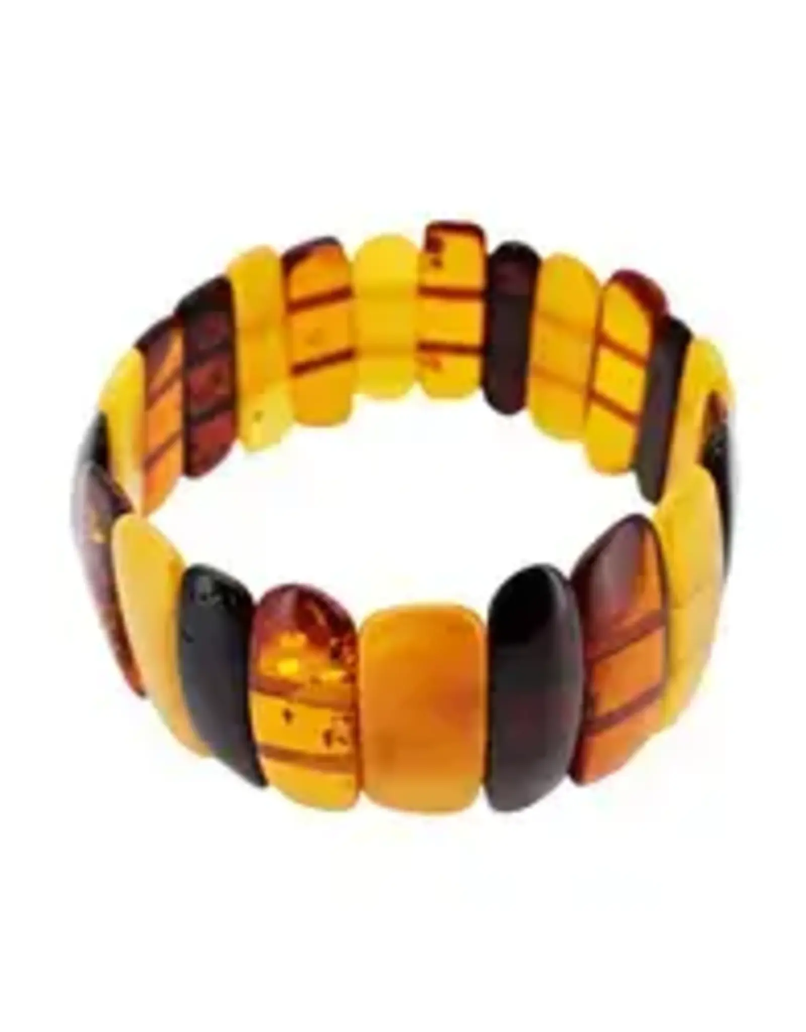 Baltic Amber Multi Color Stretch Bracelet