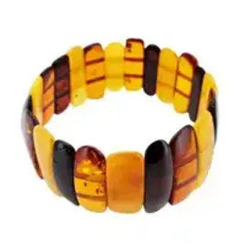 Baltic Amber Multi Color Stretch Bracelet