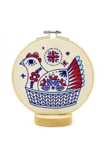 French Hen Embroidery Kit