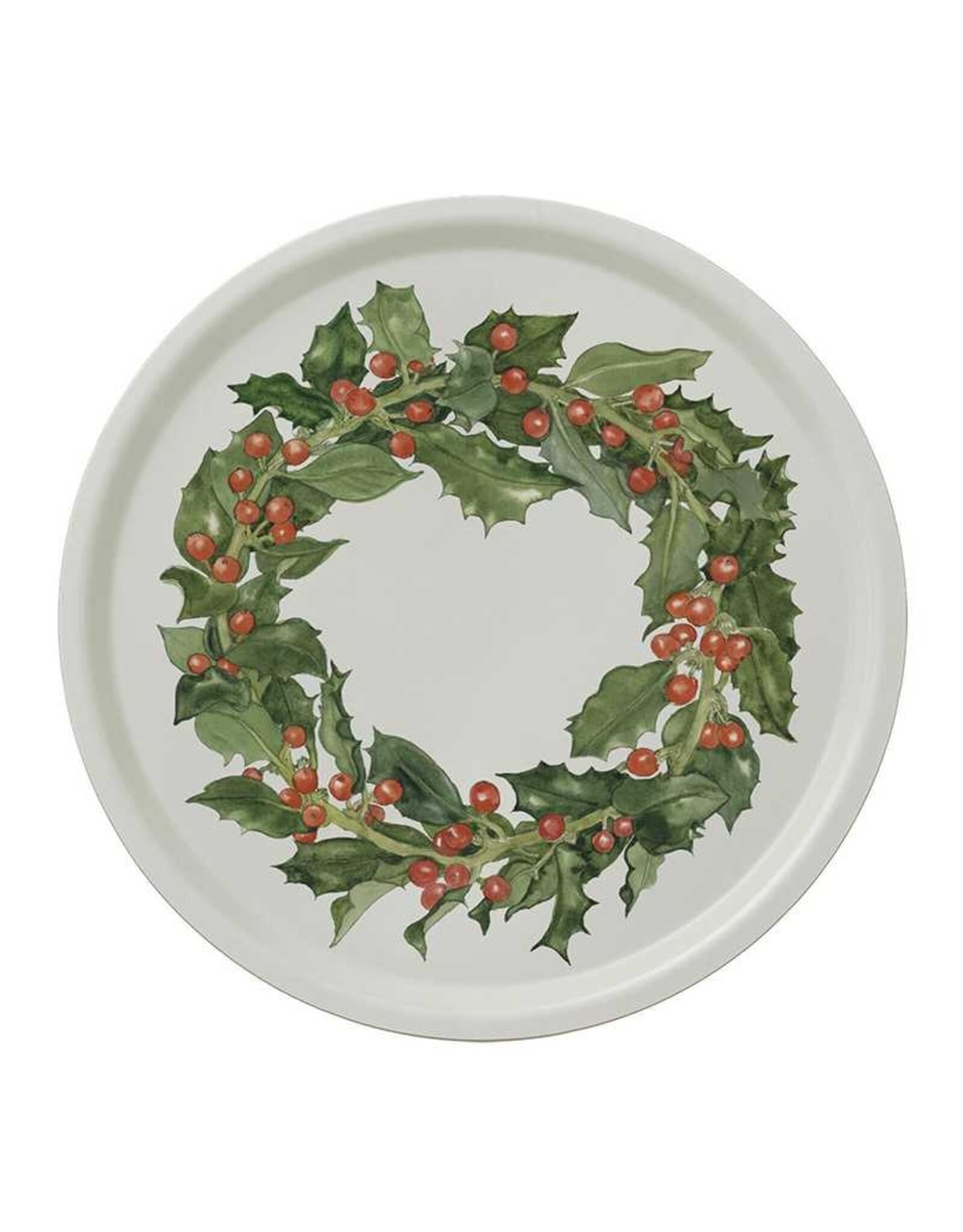 Holiday Wreath Tray