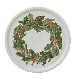 Holiday Wreath Tray
