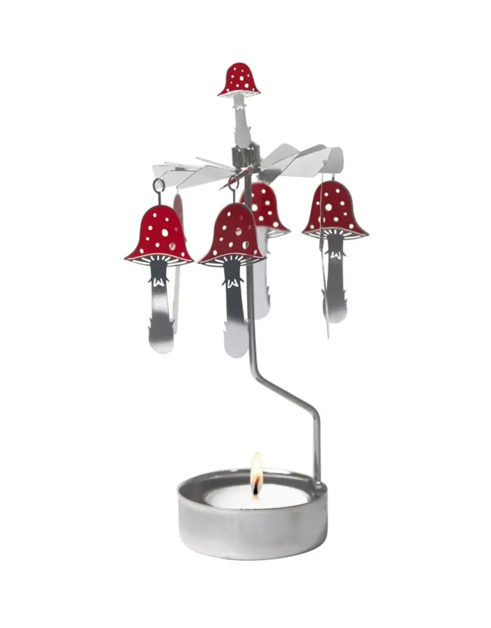 Angel Chime Mushroom Candle Holder