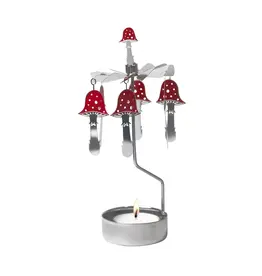 Angel Chime Mushroom Candle Holder