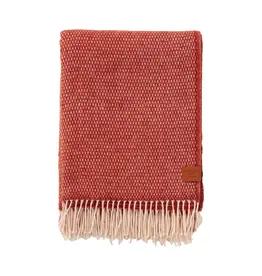 Hugo Ruby Red Wool Throw