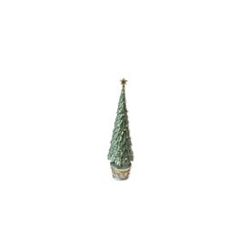 Holly Topiary Tree with Star 9"