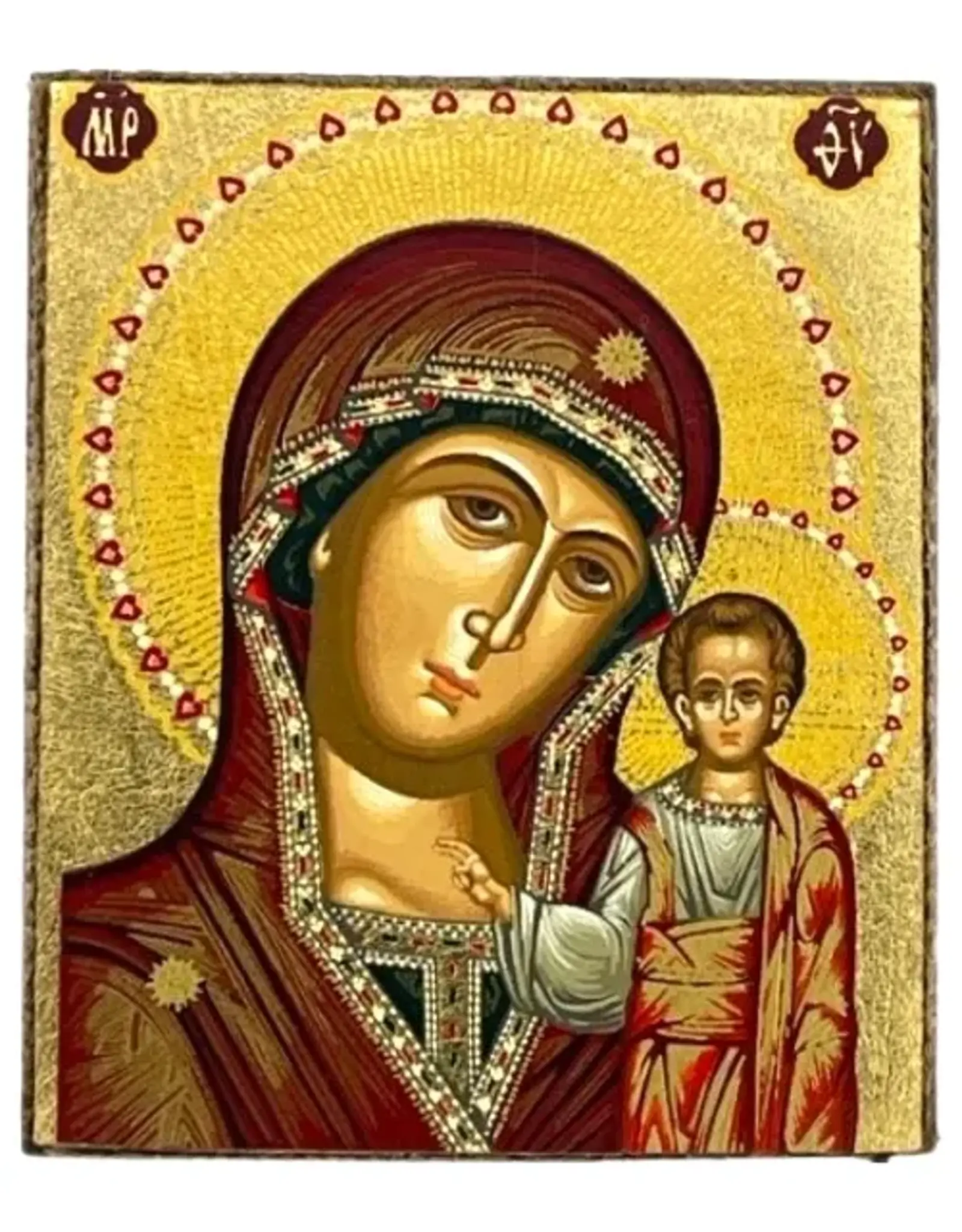 VIrgin Mary of Kazan Small Silkscreen Icon