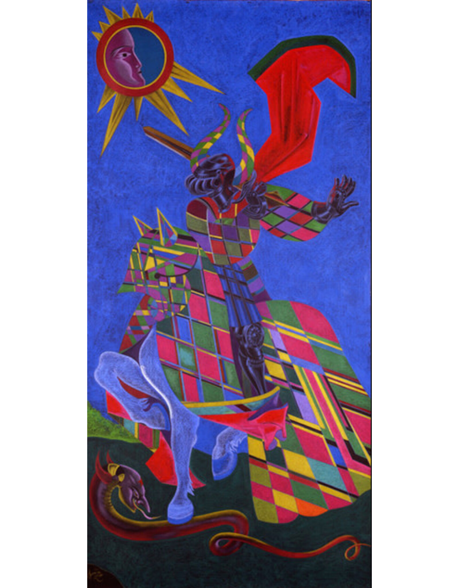 Heraldic Rider Postcard