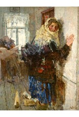 Post Girl in Winter Print