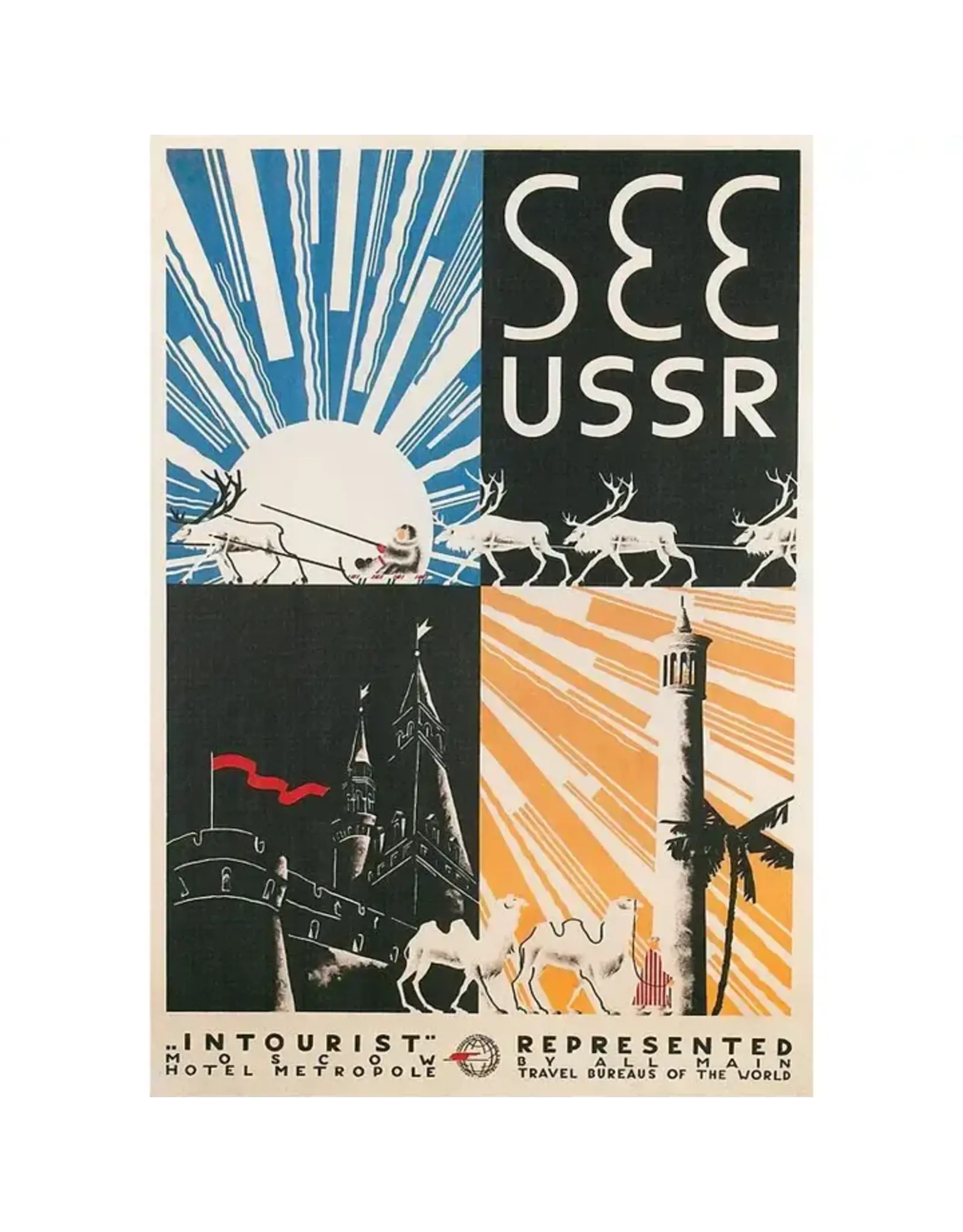 See USSR Travel Poster Magnet