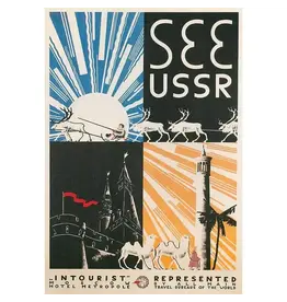See USSR Travel Poster Magnet