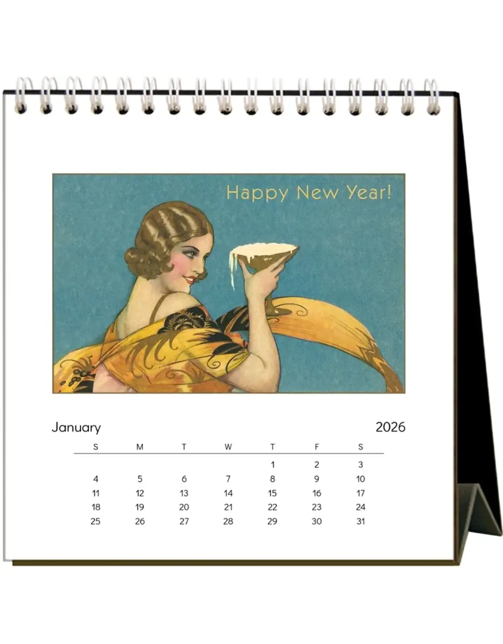 Art Deco 2026 Desk Calendar