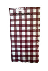 Red Gingham Paper Dinner Napkins