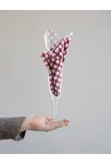 Red Gingham Paper Dinner Napkins