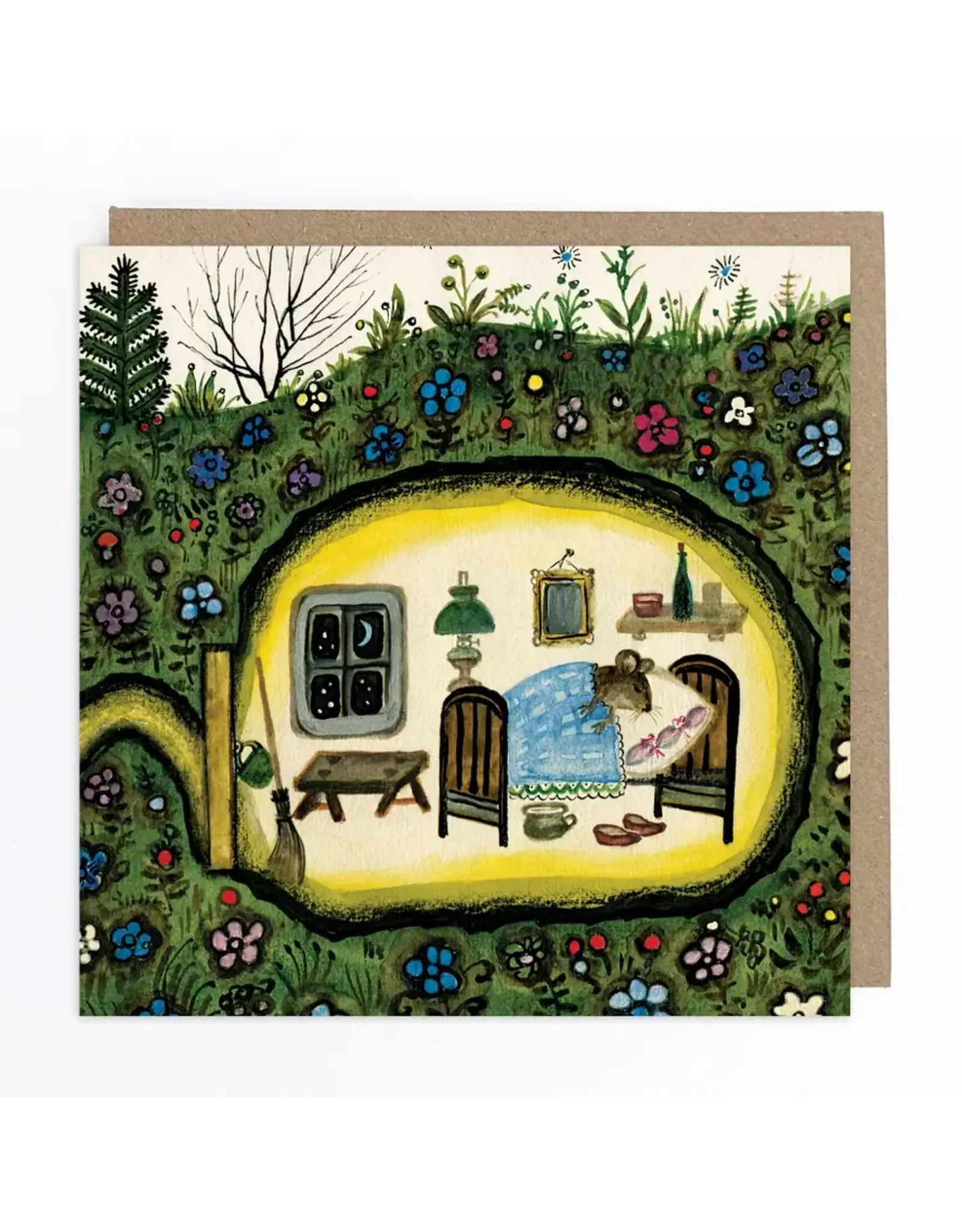 LIttle Mouse Bedroom Greeting Card