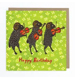 Black Rams Happy Birthday Card