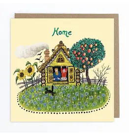 Home with Garden Greeting Card