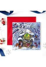 Snowy Animals Christmas Party Card